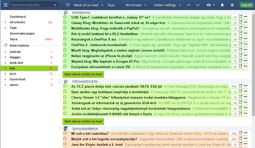 inoreader Colorful Compact LIGHT/AQUA