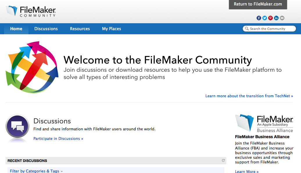community.filemaker.com - set site width to 1150px