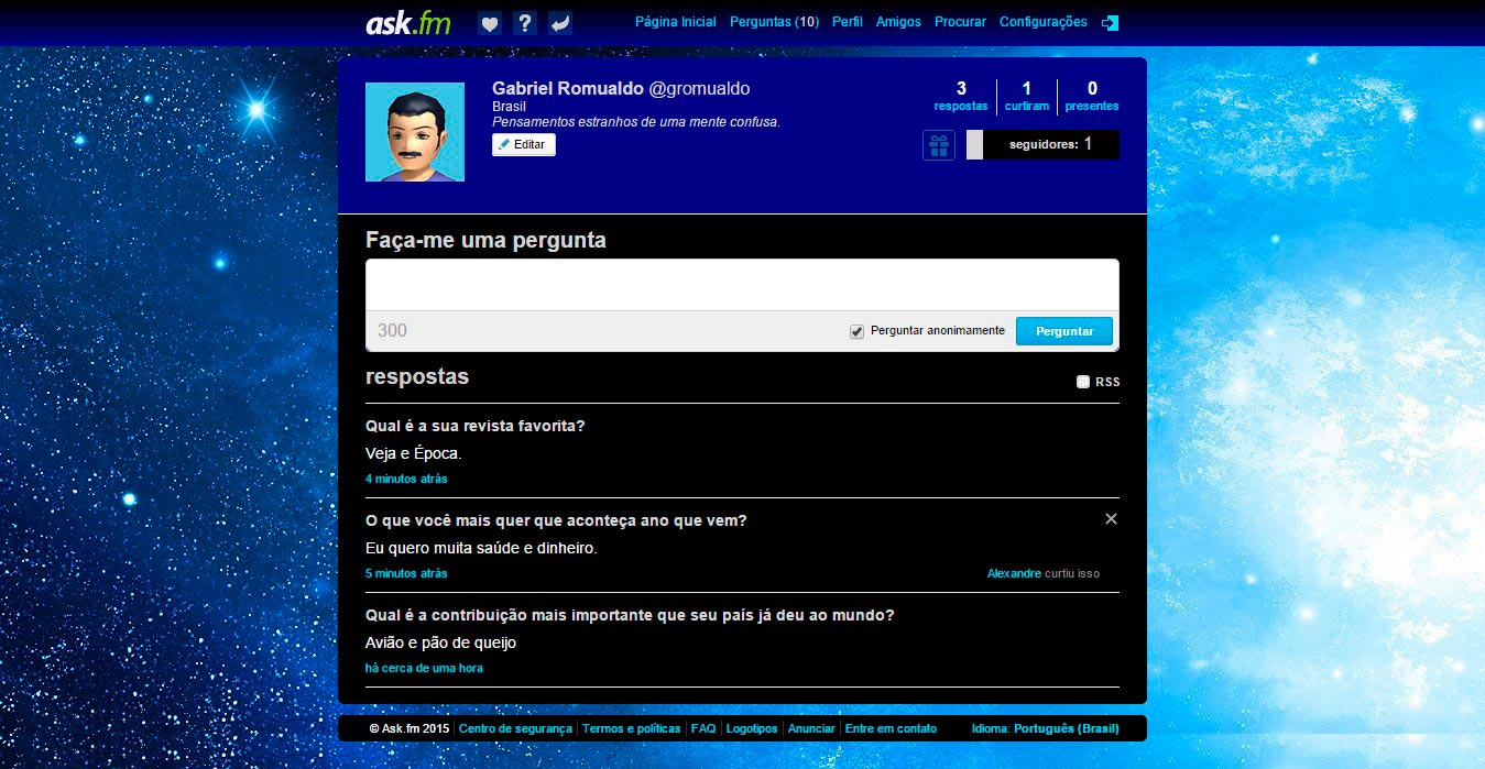 Ask.fm Blue Galaxy
