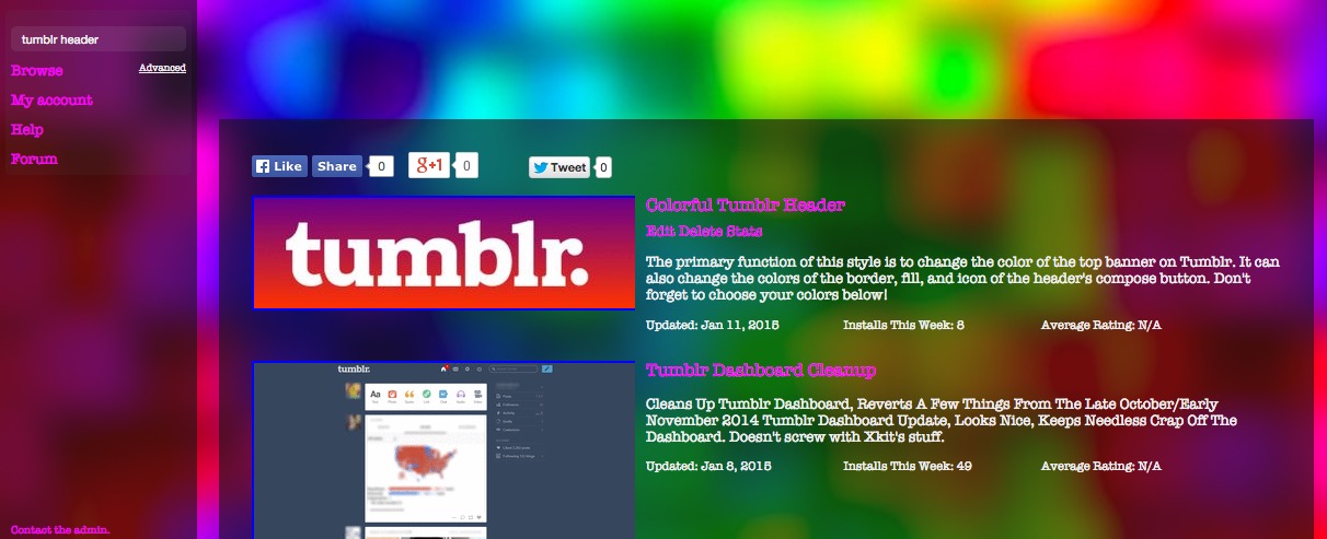 Colorful UserStyles.org