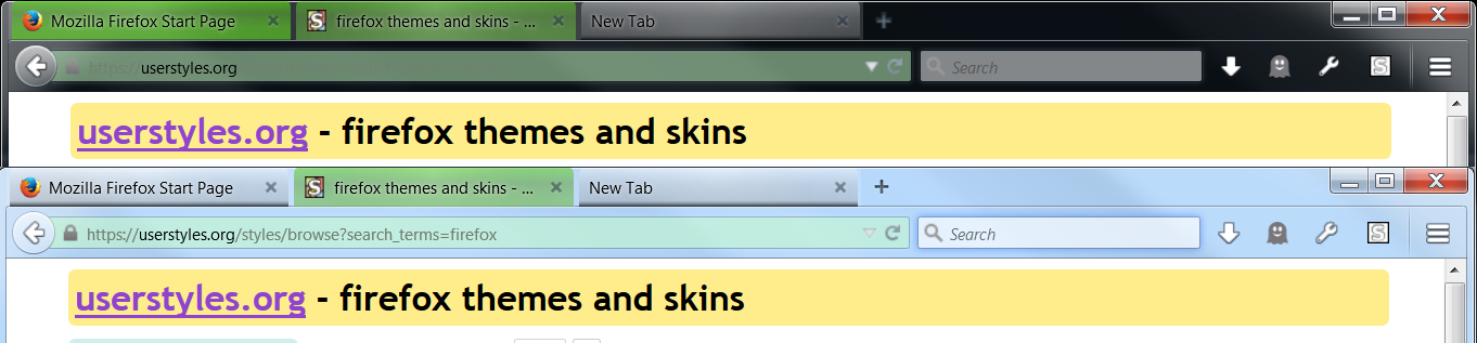 Firefox Clear & Tight - Use with top tabs