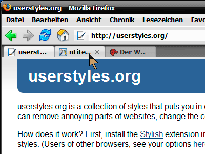Tabs With Grey Backgroung by *ø¤°`°eric77