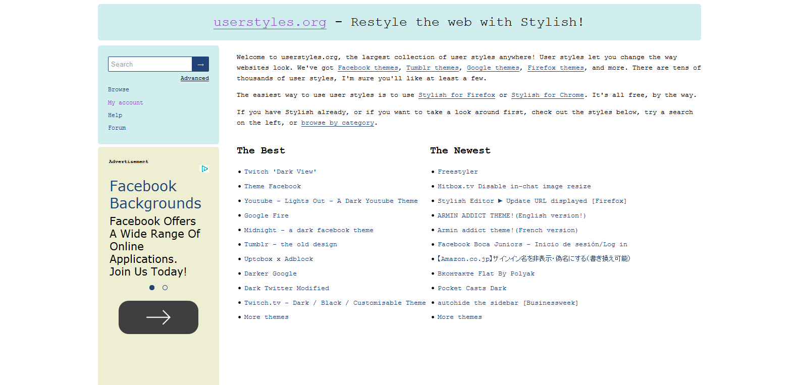 Userstyles - Redesign