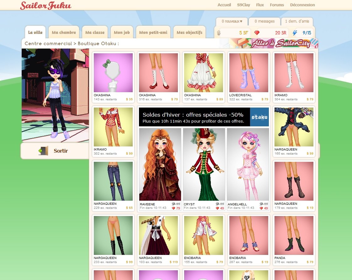 SailorFuku - (outil)Magasin_Catégories vetements