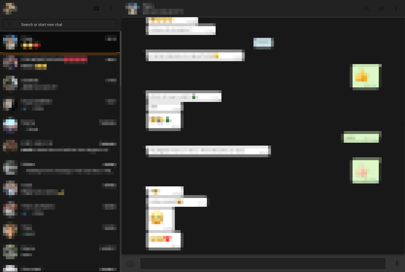 Dark Theme Whatsapp Web