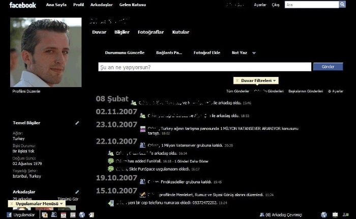 New Facebook All black