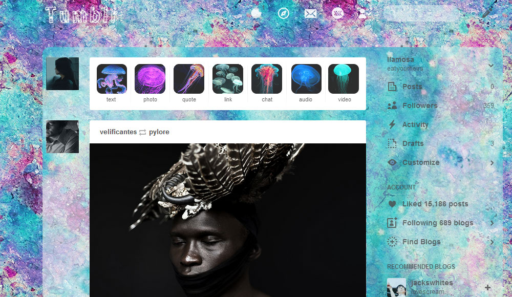 Bath Bomb Tumblr Dashboard (3 Background Options)