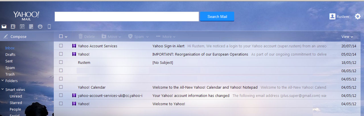 hotmail/outlook & yahoo mail (minimal correction)