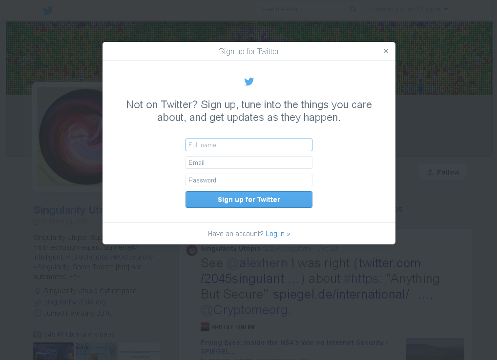 Remove Twitter Blackout Not Logged-In Overlay