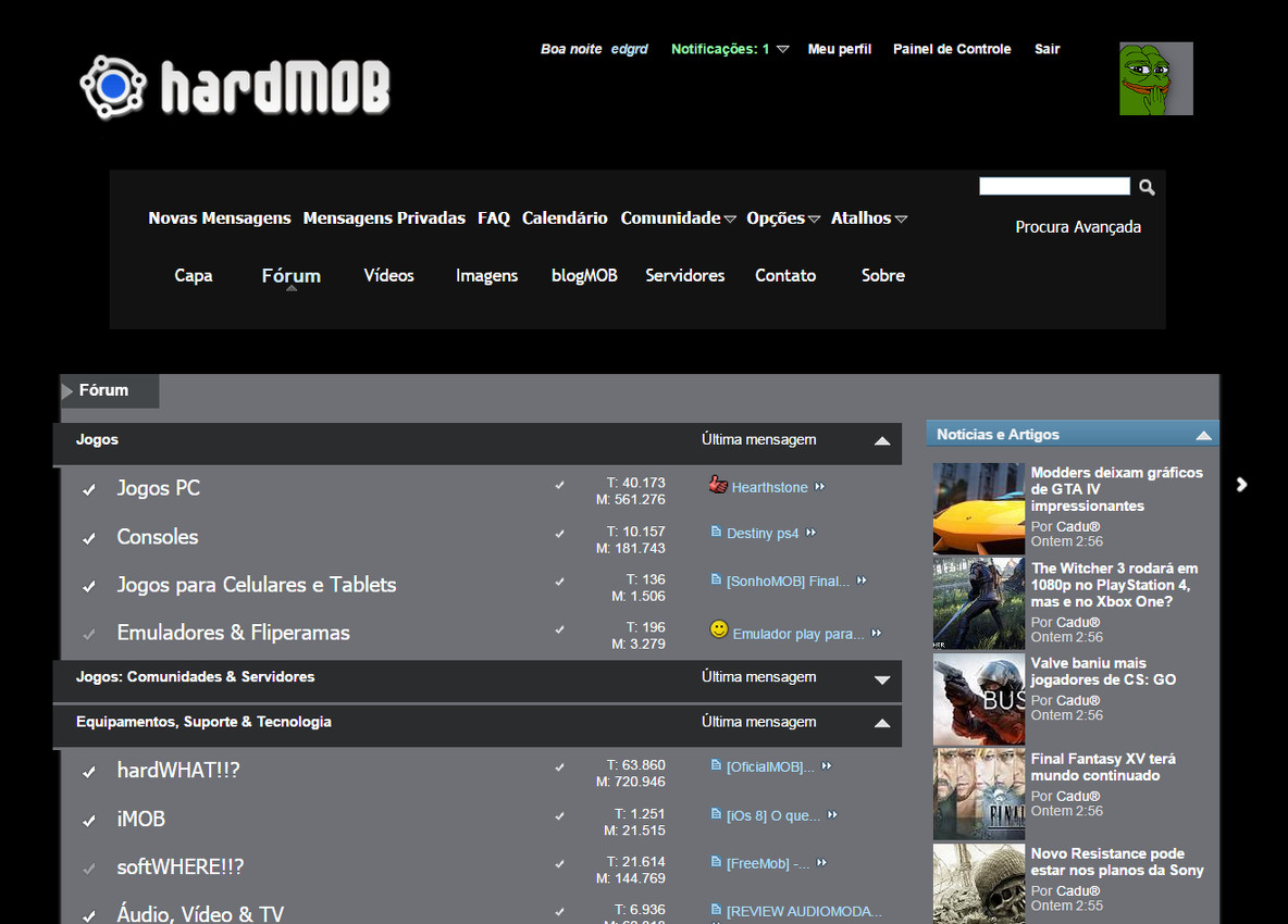hardMOB tema preto