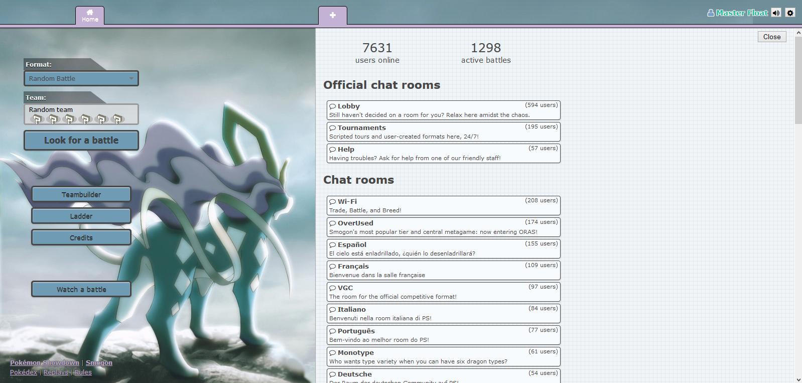 Suicune Pokemon Showdown Style