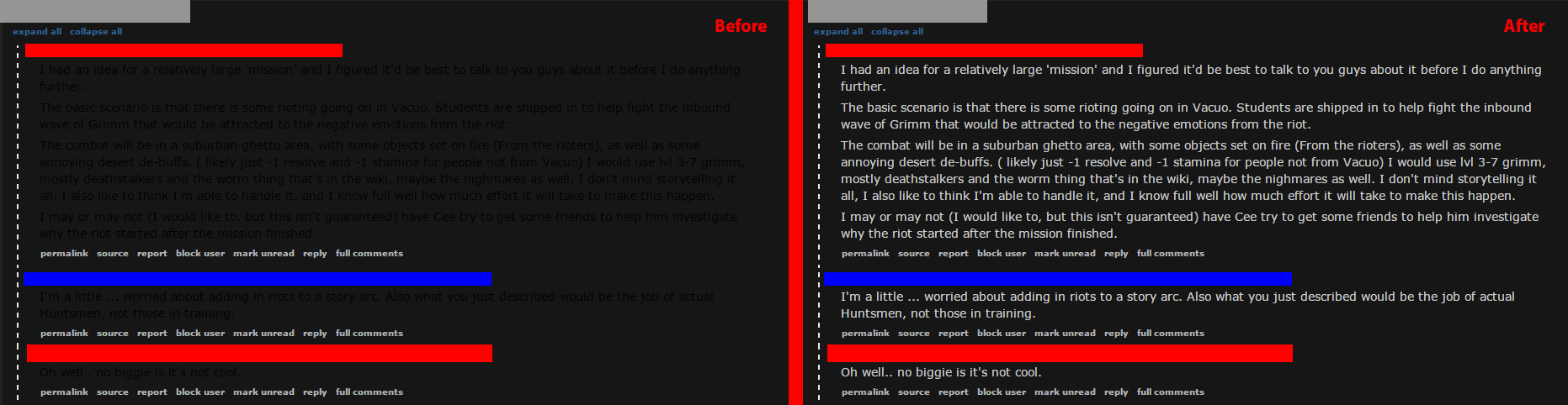 Fix Reddits dark text in nighmode