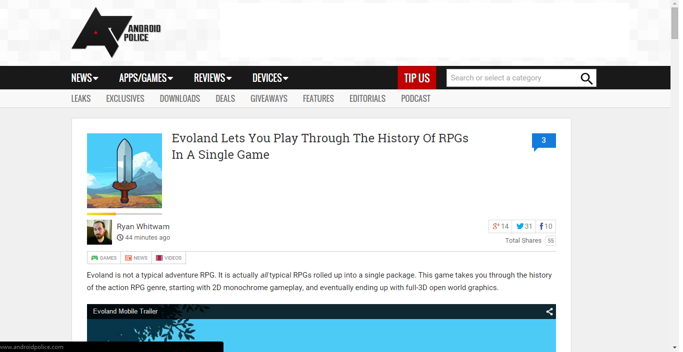AndroidPolice 2.0 Uncluttered!