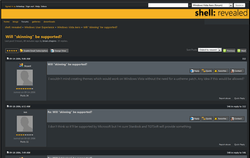 shellrevealed forums - wider with bigger fonts