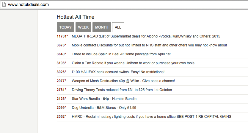 HotUKDeals.com - just the hottest