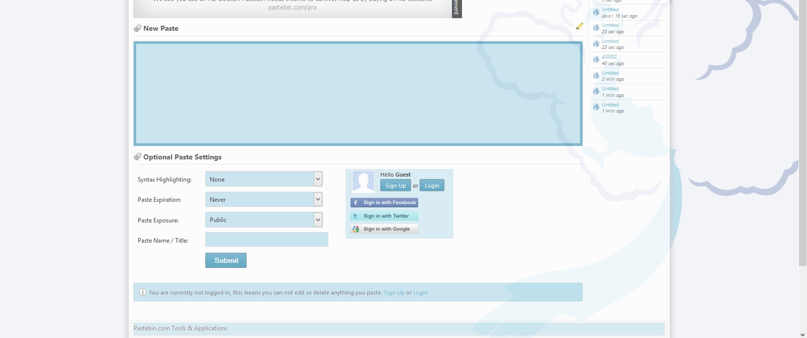 Pastebin Pokemon Style