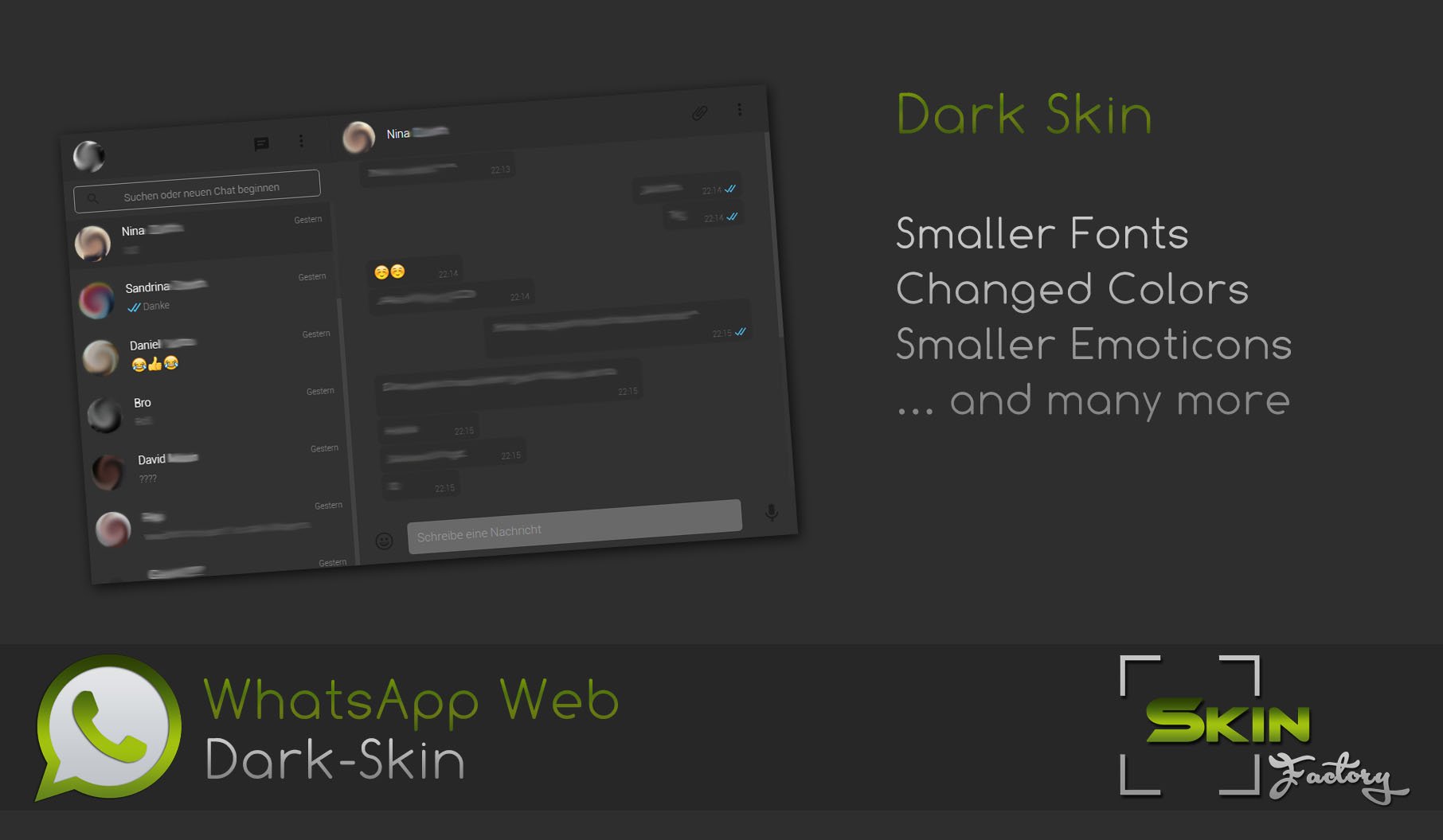 WA-Web - Dark Skin [V.3.1][by SKIN-FACTORY][FIXED]