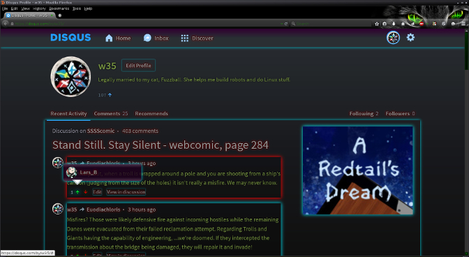 Disqus Dark and Transparent