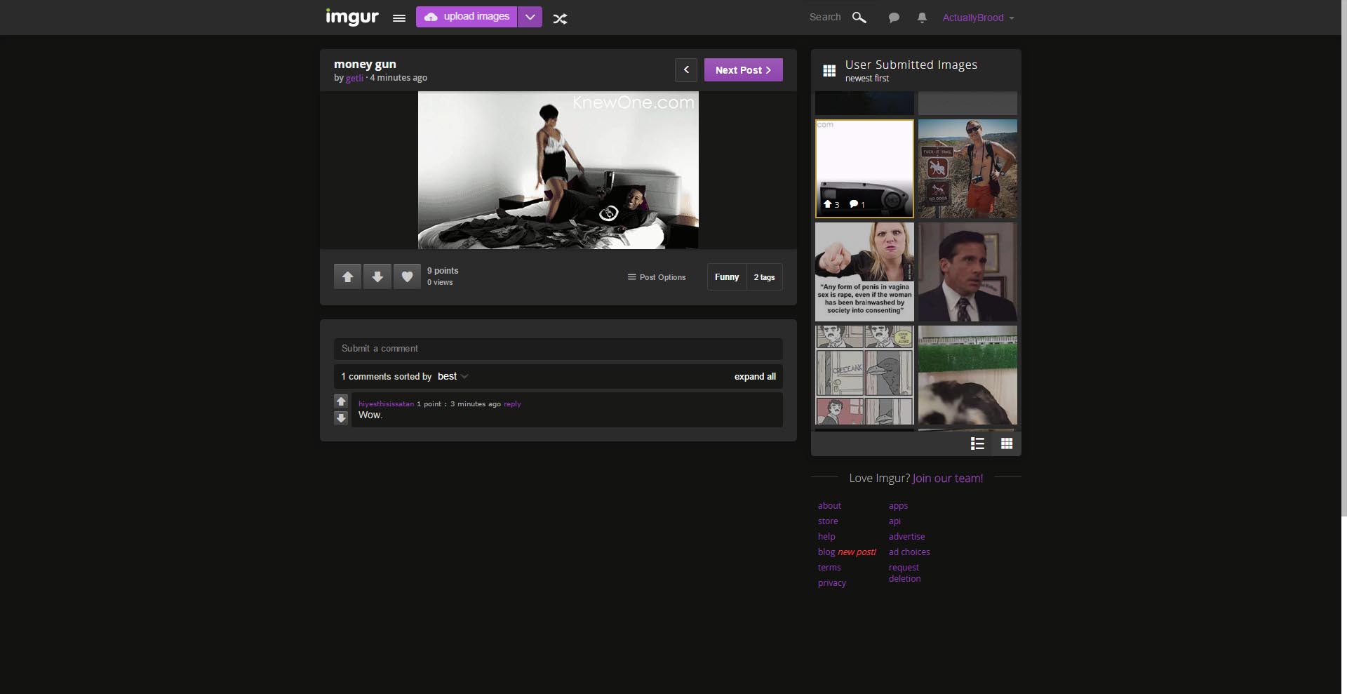 Imgur Custom Colour Theme