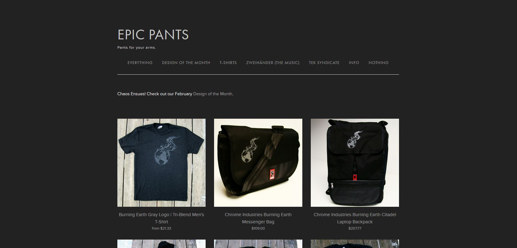Epic Pants - Dark (Tek Syndicate)