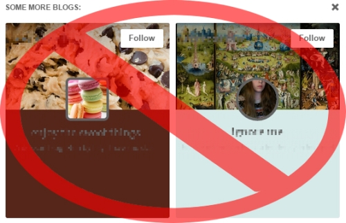 Get rid of Tumblr "SOME MORE BLOGS"