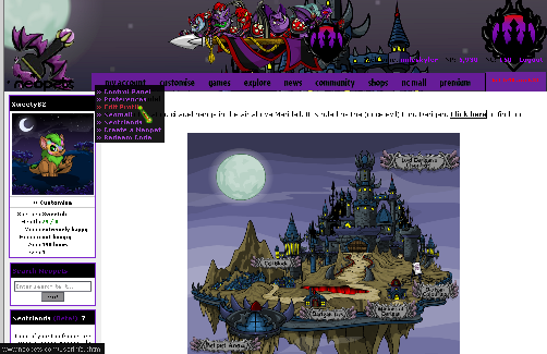 Neopets Team Darigan Citadel Theme