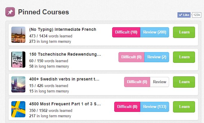 Memrise - Remove Goal Setter