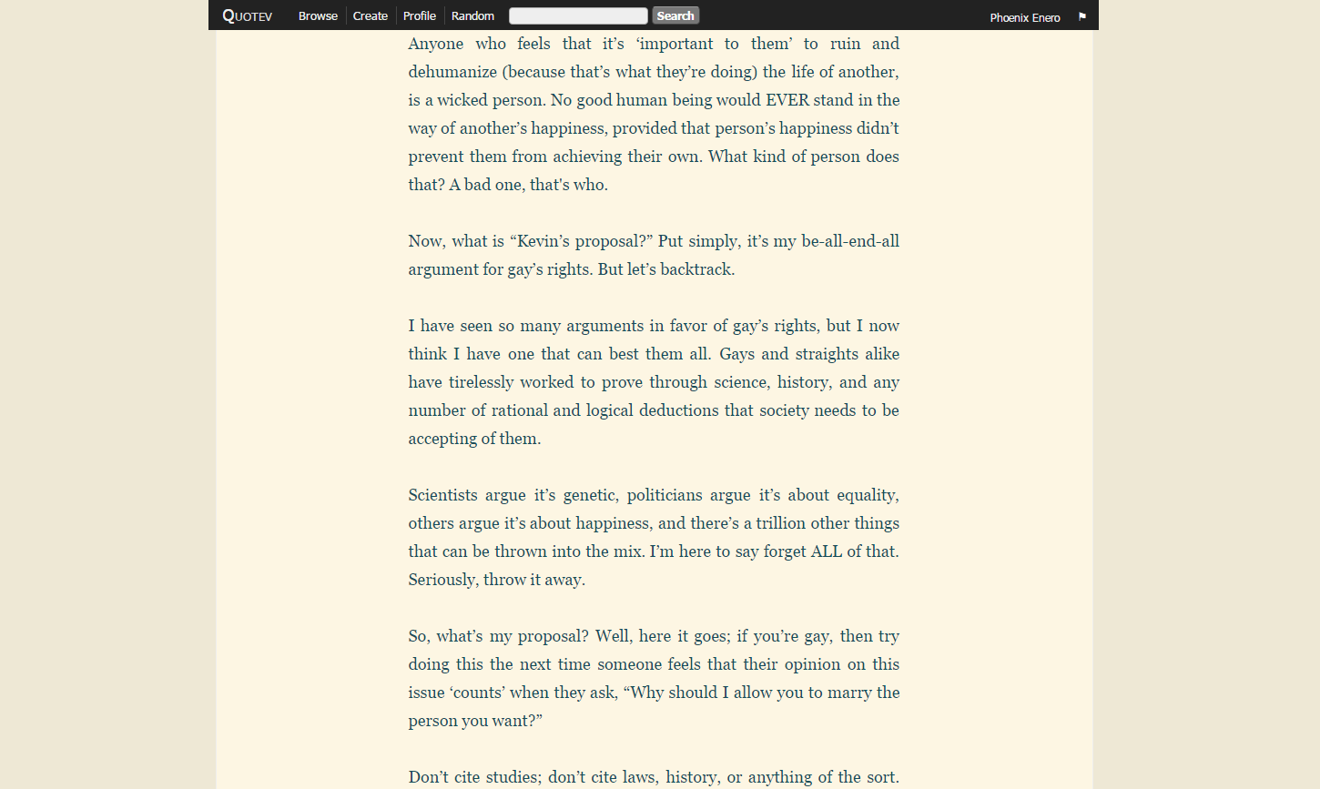 Minimal Quotev