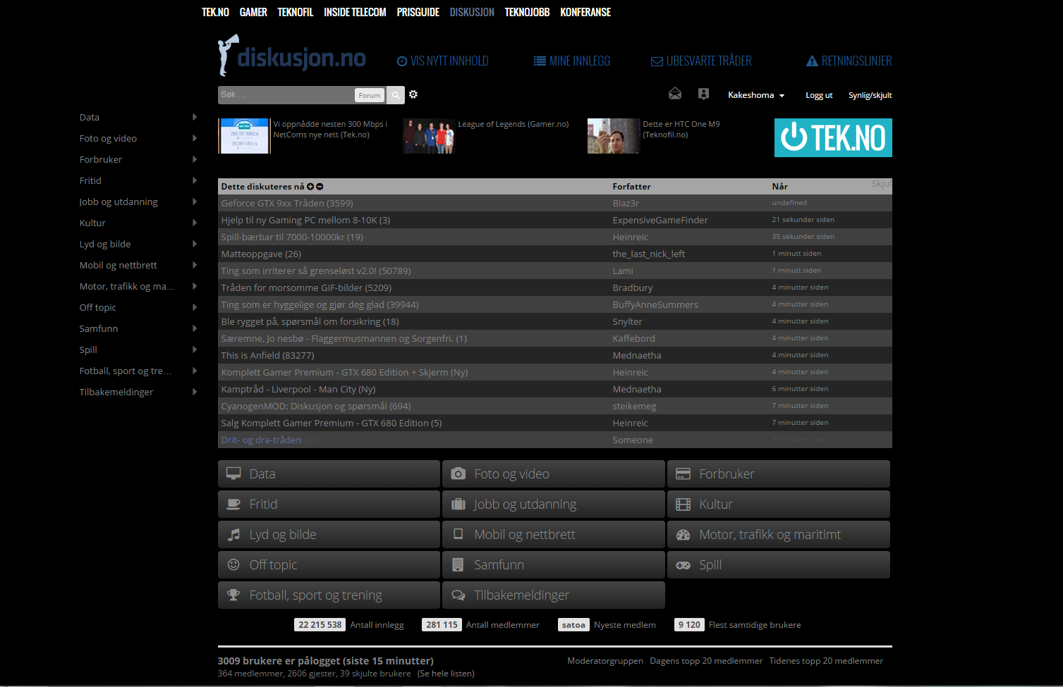 Diskusjon.no Dark Theme Chrome/Opera (Ny)