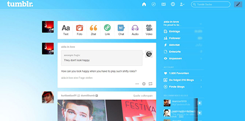 Nice blue dash theme