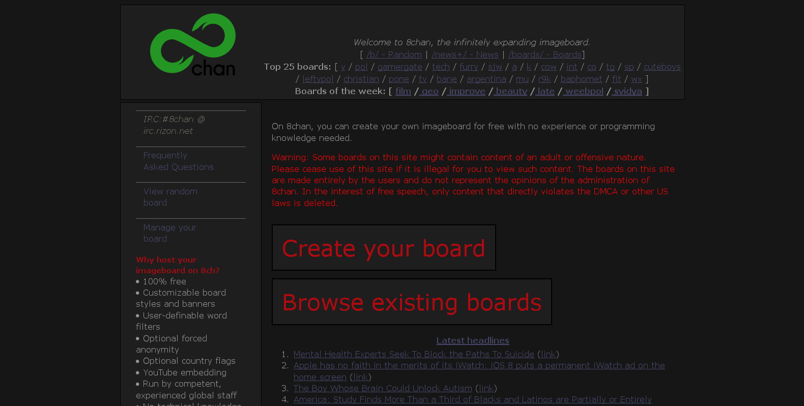 8Chan Dark Theme