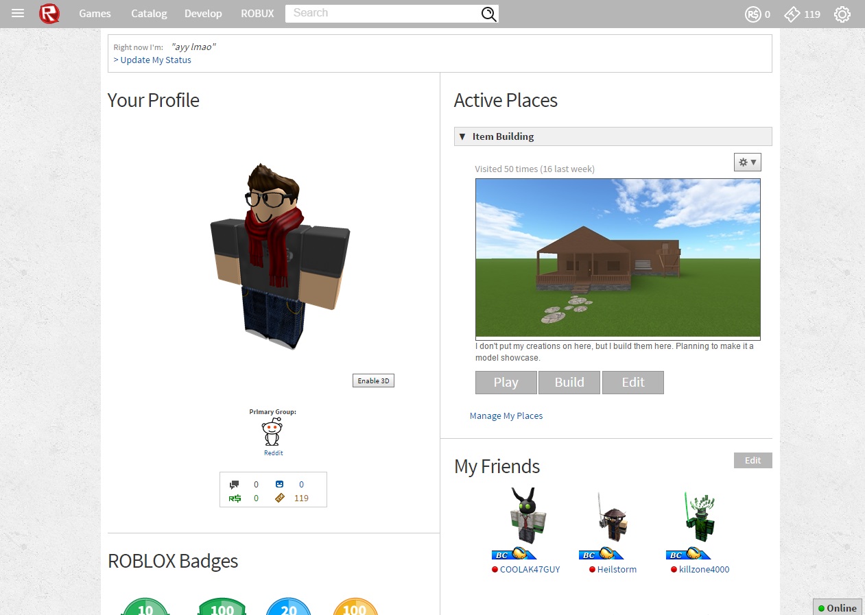 ROBLOX Silver Layout