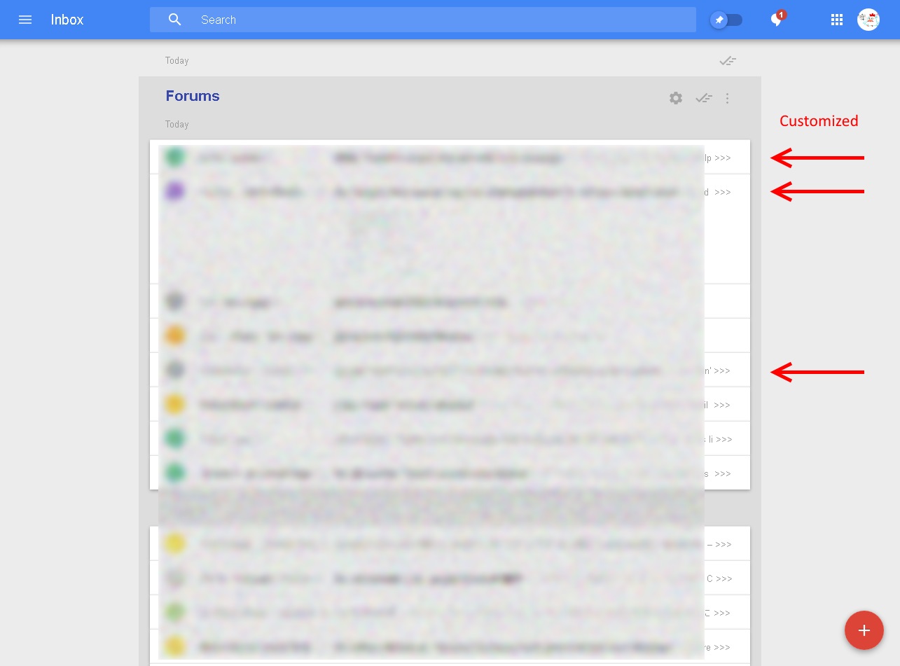 Inbox by Gmail - change default ellipsis