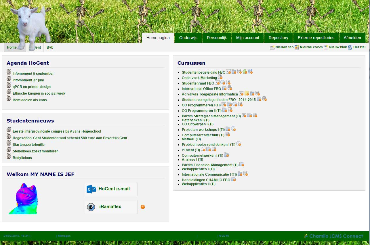 Chamilo HoGent - Goat Skin