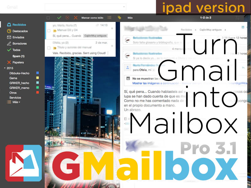 GMailbox ( Gmail + Mailbox ) iPad