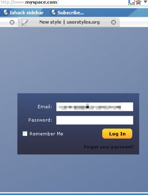 New Myspace Super Clean Login WORKS