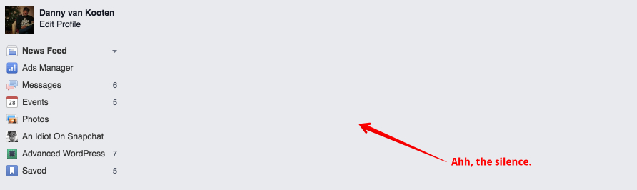 Remove Facebook Home Feed