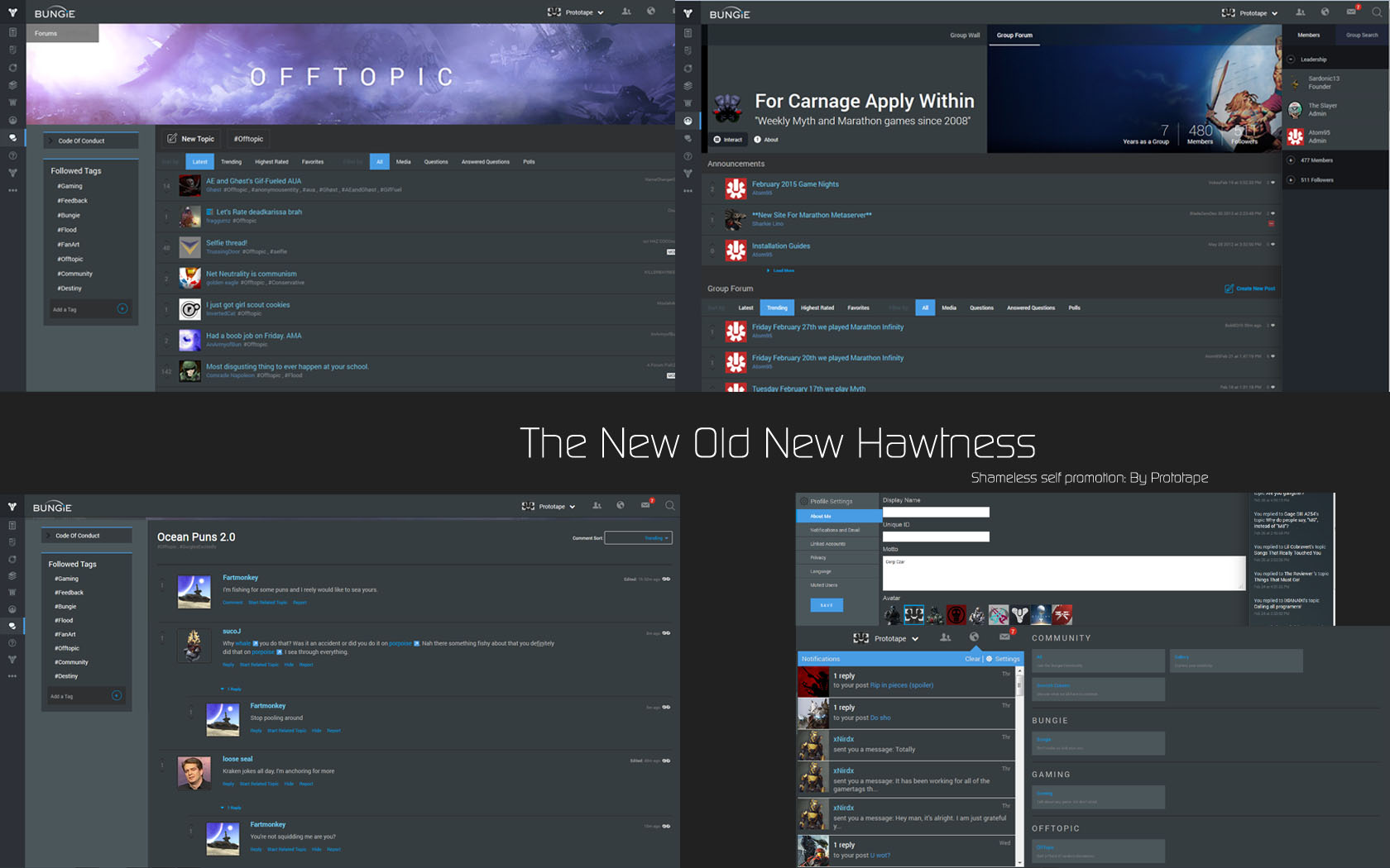 The New Old New Hawtness (Bnet dark theme)