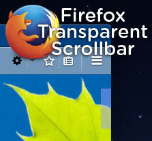 Scrollbars Transparent - Firefox