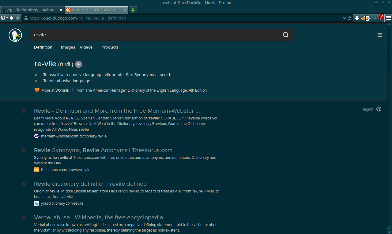 DuckDuckGo Solarized Dark