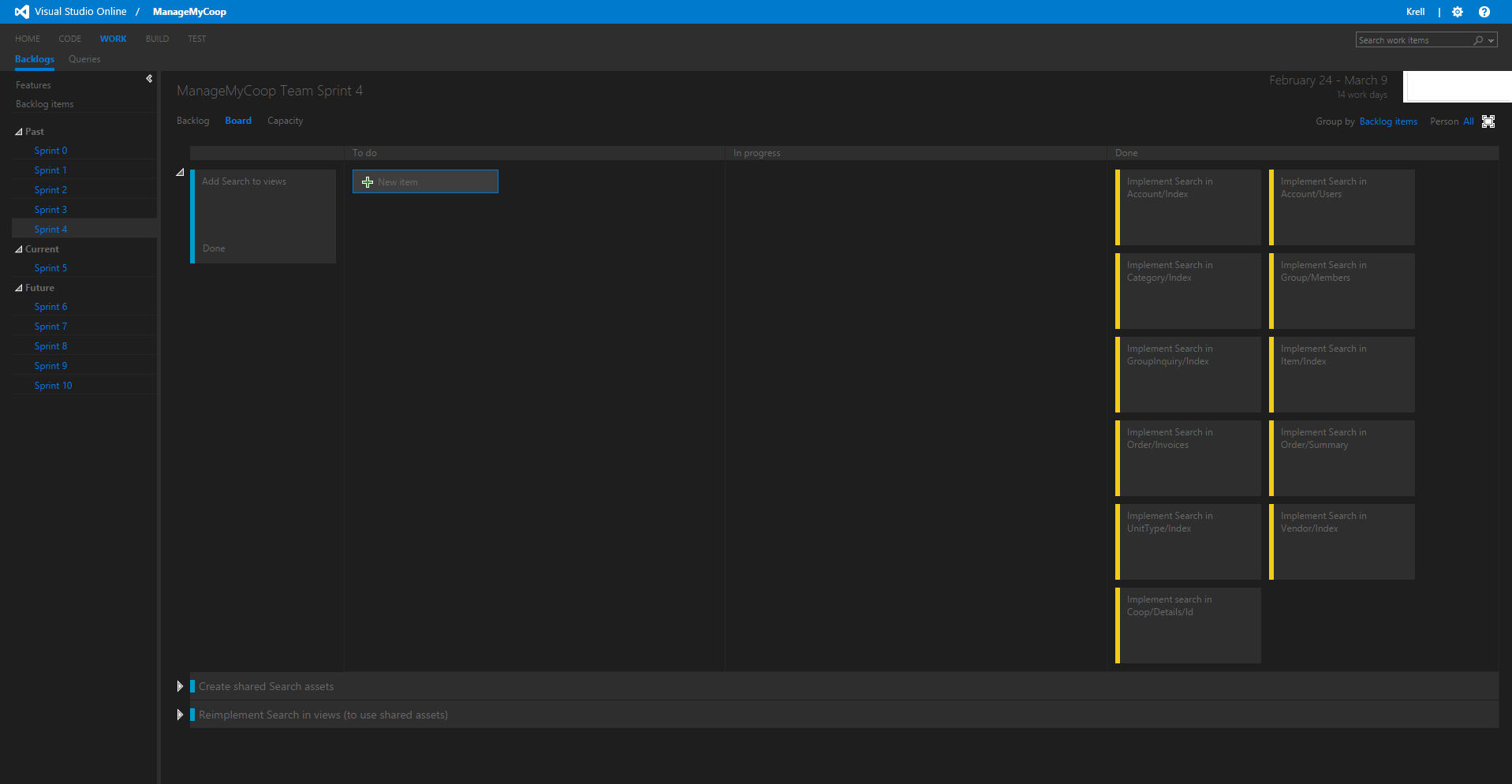 Visual Studio Online - Dark