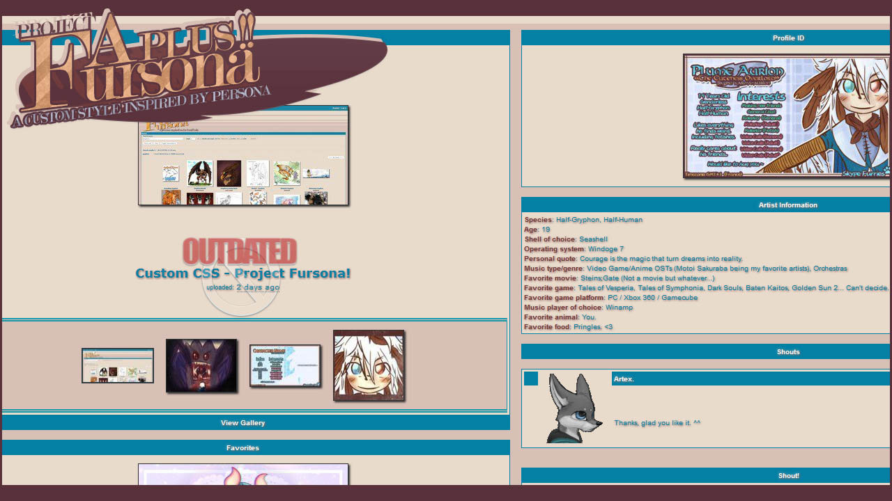 FurAffinity - Project Fursona! + (Orange)