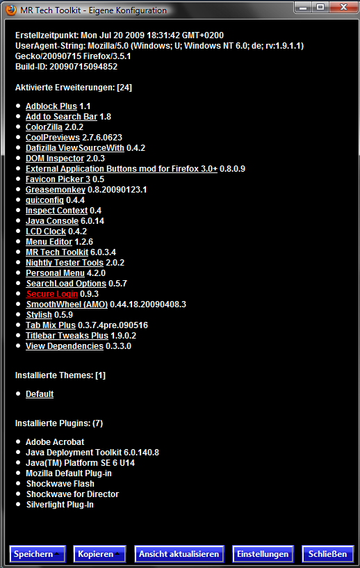 Firefox 3.5 - MR Tech - MyConfig / Black