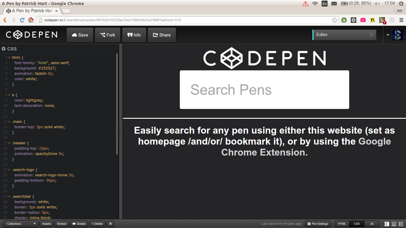 CodePen Editor Improved Readability