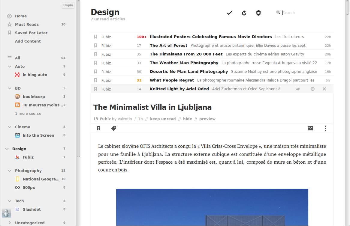 Perfect Feedly Light