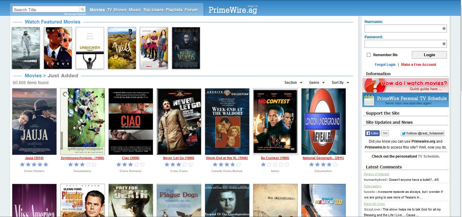 PrimeWire.ag Full Width