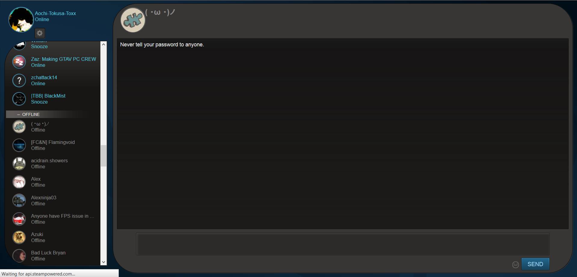 Steam Chat Simplified