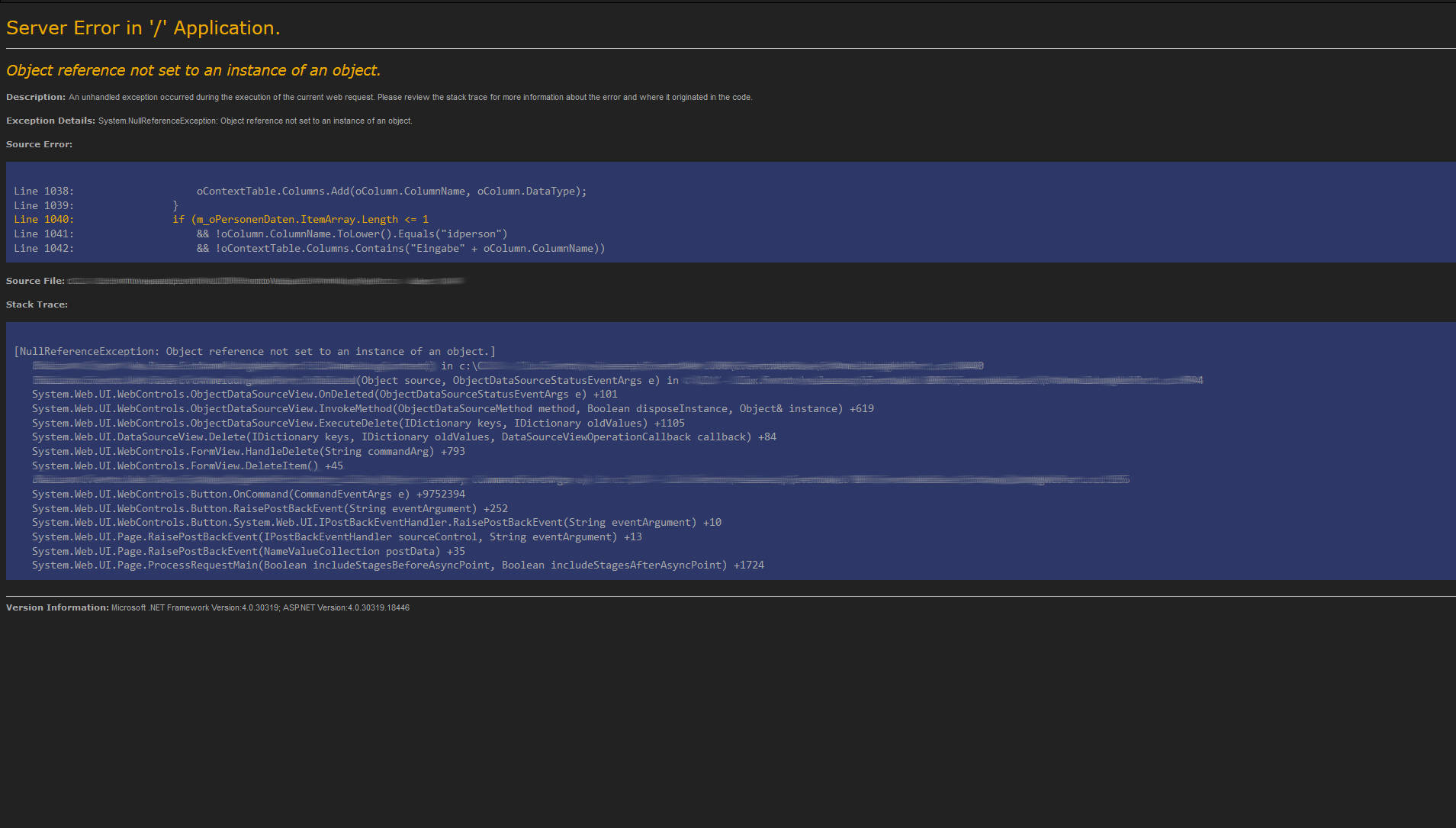 ASP.Net ErrorMessage Dark
