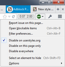 Adblock Plus 2.6.8+: Green icon when whitelisted