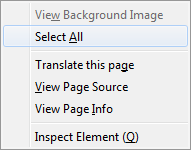 Firefox 29+: Context menu without useless items